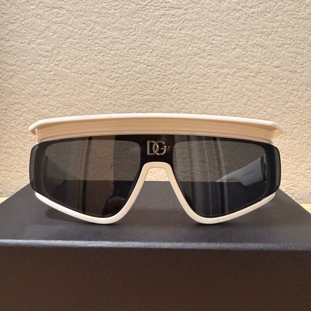 Dolce & Gabbana Black and White Designer Sunglasses